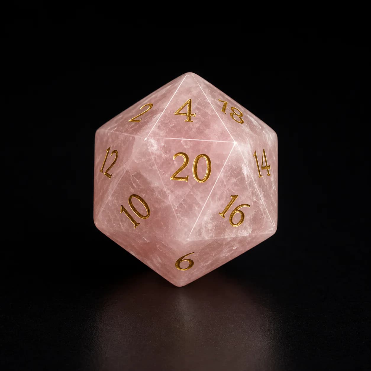 Rose Quartz gemstone D20 available for custom wholesale production